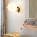 GobekUsa Glass Round Ceiling Lamp Brass Metal Lights for Hallway and Aisle