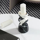 GobekUsa Grand Antique Marble Candlestick Holder: Modern French Fireplace Dining Table Centerpiece