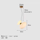 GobekUsa Glass Indoor Pendant Lights for Dining Room Kitchen Bar Shop