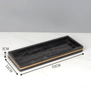 GobekUsa Black Marble Bathroom Accessories Set