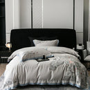 GobekUsa Cotton Flowers Horse Embroidery Luxury Bedding Set - Duvet Cover, Bed Sheet, Pillowcases