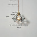 GobekUsa Glass LED Pendant Lamp: Handmade Japanese Style Adjustable Hanging Light Fixtures