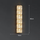 GobekUsa Crystal LED Wall Lamp for Living Room Aisle Bedroom Staircase Decoration