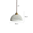 GobekUsa Ceramic LED Pendant Lights: Modern Copper Hanging Lamp for Home Indoor Lighting