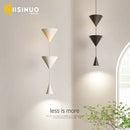 GobekUsa Cone Pendant Light 17W Black White Industrial Kitchen Island Bedside Lamp
