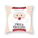 GobekUsa Christmas Santa Elk Pillowcase 45x45cm for Sofa Chair Decor