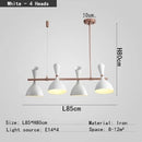 GobekUsa Nordic LED Multiple Head Chandelier - Black/White Iron Art - Living Room/Bedroom/Kitchen/Hotel
