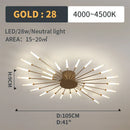 GobekUsa LED Fireworks Pendant Lamps - Modern Living Room Bedroom Chandelier Lighting