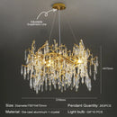 GobekUsa Crystal Chandelier: Modern Luxury Long Light for Kitchen, Dining, Living, and Bedroom
