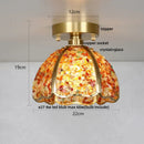 GobekUsa Glass Crystal Ceiling Light Fixture Modern Nordic Design