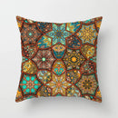 GobekUsa Geometric Square Pillowcase Ethnic Retro Sofa Pillow Cover 45x45cm Home Decor