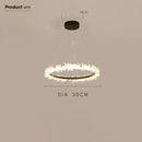 GobekUsa Gold Crystal Ring Chandelier for Living Room and Restaurant Décor