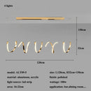 GobekUsa Gold Irregular LED Pendant Lights for Modern Living & Dining Room Lighting
