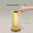 GobekUsa Crystal Table Lamp: Modern Luxury Dimmable LED Desk Light for Living Room & Study