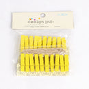 GobekUsa 50-Piece Mini Wooden Clips for Photos Crafts, 25mm Small Clothespin Decoration