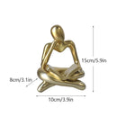 GobekUsa Abstract Resin Book Figurines for Home Office Decor