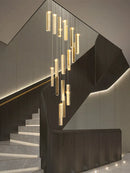 GobekUsa Large Chrome Plated Crystal Chandelier Pendant for Modern Spiral Staircase