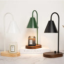 GobekUsa Electric Candle Lamp Warmer: Romantic Wooden Base Aromatherapy Light for Bedside Decor