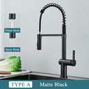 GobekUsa Brass Kitchen Sink Faucet with Dual Stream Sprayer Nozzle, Hot Cold Water Mixer Tap
