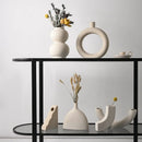 GobekUsa Ceramic Art Vase: Modern, Simple, & Elegant Home Décor Ornaments for Living Room & Bedroom