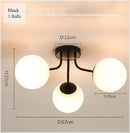 GobekUsa Glass Ball Ceiling Chandelier Pendant Lamp for Modern Living Bedroom