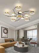 GobekUsa LED Chandelier: Modern Whole House Indoor Lighting for Bedroom, Living Hall, and Dining Room