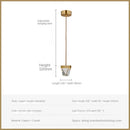 GobekUsa Crystal LED Pendant Lights for Home Decor Lighting