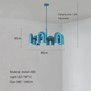 GobekUsa LED Macaron Pendant Chandelier - Modern U Shape Hanging Lamp