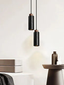 GobekUsa Black Stone Bedside Chandelier, Modern Nordic Design, E27 LED Pendant Lamp
