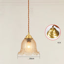 GobekUsa Glass LED Pendant Lamp: Modern Copper Nordic Indoor Lighting for Home, Coffee, Bedroom & Living Room