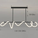 Modern Linear Brushed Stainless Pendant Light