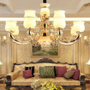 GobekUsa Luxe Jade Copper Living Room Chandelier