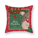 GobekUsa Christmas Santa Elk Pillowcase 45x45cm for Sofa Chair Decor