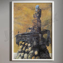 GobekUsa Beksinski Prints: Surreal Gothic Art Poster, Psychedelic Characters, Polish Surrealism