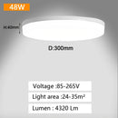 GobekUsa LED Panel Ceiling Light 48w 36w 24w 18w for Bedroom Living Room Home Lighting