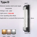 GobekUsa Dimmable LED Stainless Steel Outdoor Wall Sconce for Villa Garage Garden Courtyard