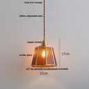GobekUsa Blue Glass LED Pendant Lights Adjustable Hanging Lamp Luminaire