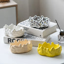 "GobekUsa Ceramic Bubble Clouds Ashtray for Home & Office Smoking Accessories"
