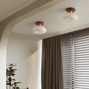 GobekUsa LED Wood Canopy Ceiling Lamp Modern Living Room Light Fixtures