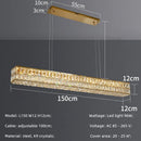 GobekUsa Crystal Steel LED Pendant Light | Modern Dining Room Hanging Lamp