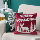 GobekUsa Embroidered Christmas Pillow Cover Set