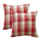 GobekUsa Buffalo Plaid Cotton Linen Sofa Cushion Cover Pillowcase