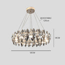 GobekUsa Crystal Dimmable LED Pendant Lights: Modern Indoor Artistic Hanging Lamps