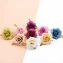 GobekUsa Artificial Silk Roses Head Set for Wedding Home Decor DIY Wreath & Christmas