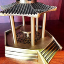 "GobekUsa Zen Brass Incense Burners & Decorative Ancient Pavilion Collection"