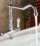 GobekUsa Antique Brass Bathroom Faucet Set with Hand Shower