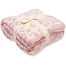 GobekUsa Leopard Print Knitted Fleece Blanket: Super Soft & Lightweight for Sofa Nap