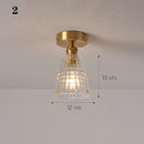 GobekUsa Glass Shade Pendant Ceiling Lamp for Kitchen Aisle Bedroom LED Lights Fixtures