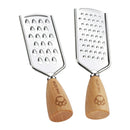 GobekUsa 3-in-1 Multifunctional Grater & Slicer for Kitchen - Wooden Handle