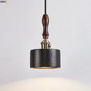 GobekUsa LED Pendant Lights Black Travertine Table Hanging Lamp for Bedroom Living Dining Room